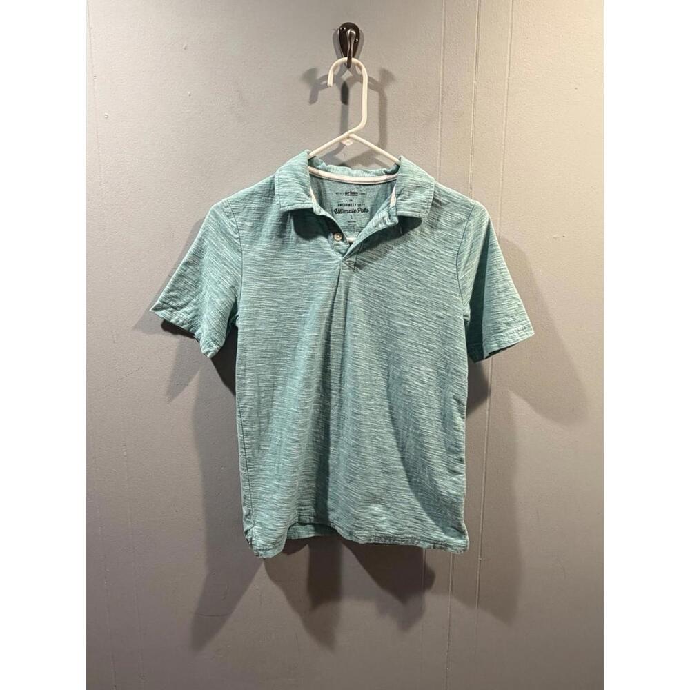 Youth Ultimate Polo Shirt Size Large Blue Awesomely Soft